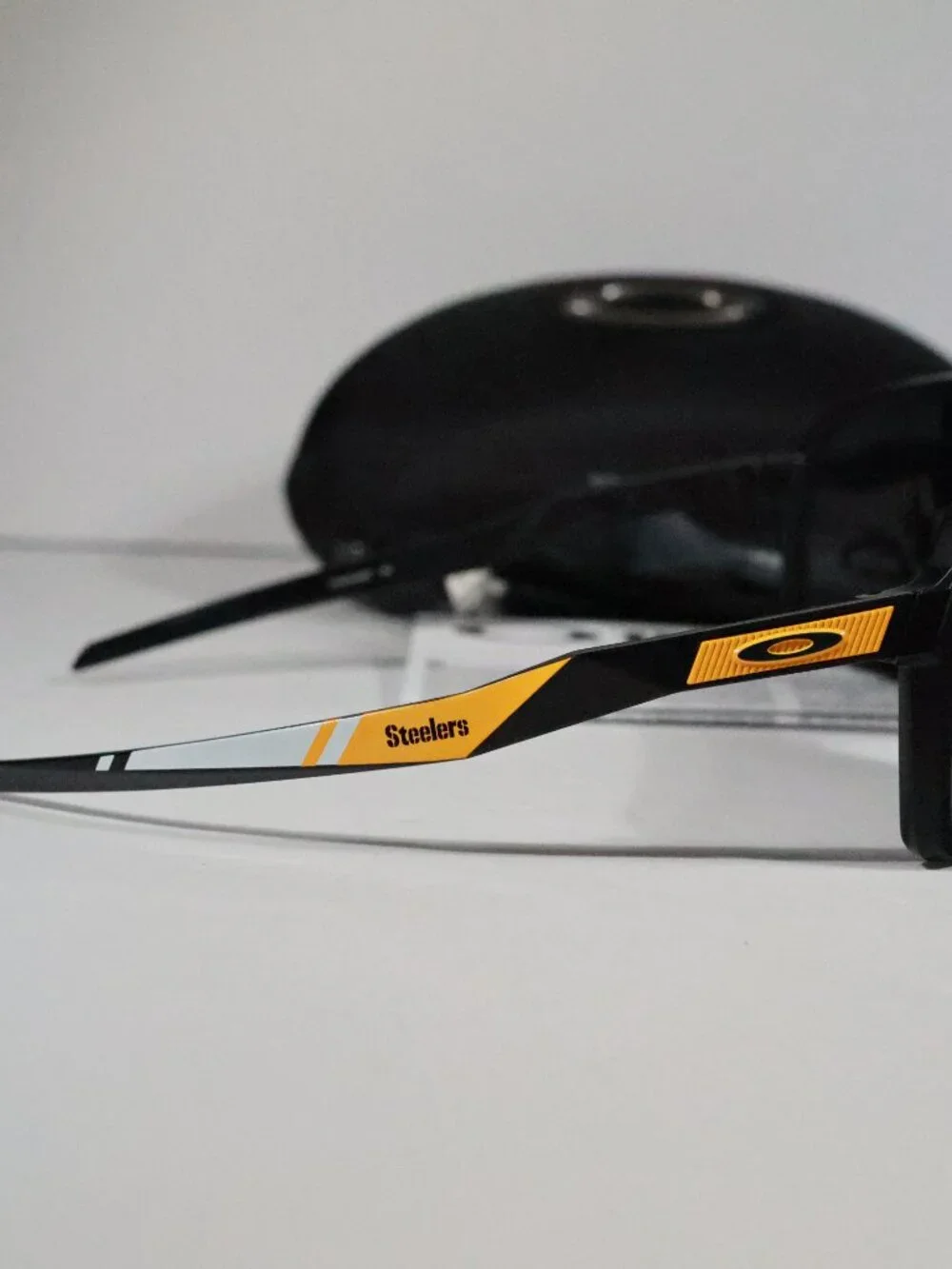 Oakley Sunglasses Pittsburgh Steelers Sutro Prinz BLack Lenses Matte Black Frame